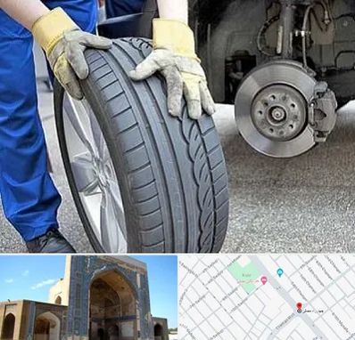 پنچرگیری در مصلی مشهد