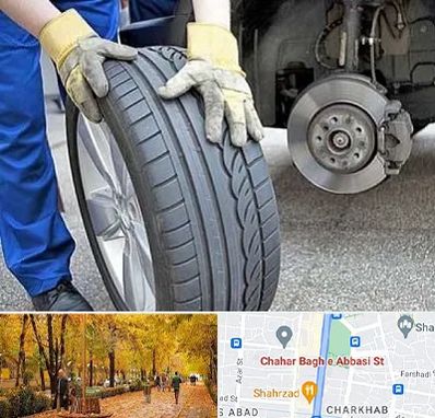 پنچرگیری در چهارباغ اصفهان