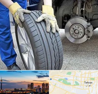 پنچرگیری در غرب تهران 