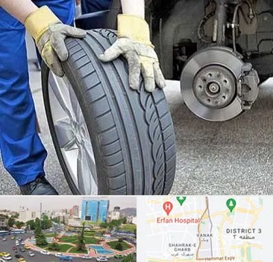 پنچرگیری در ونک 