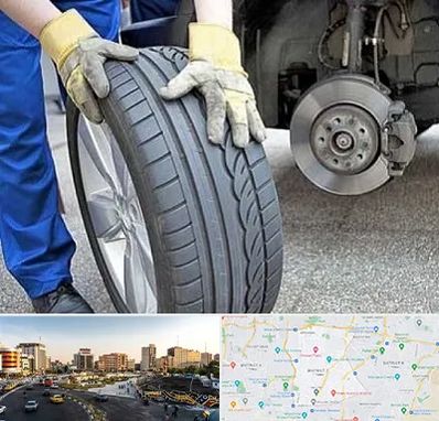 پنچرگیری در منطقه 7 تهران