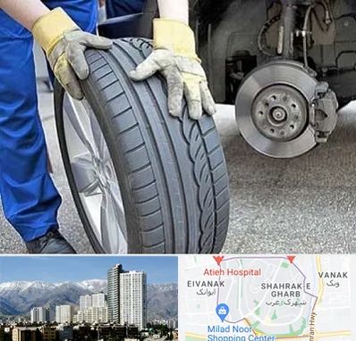 پنچرگیری در شهرک غرب 