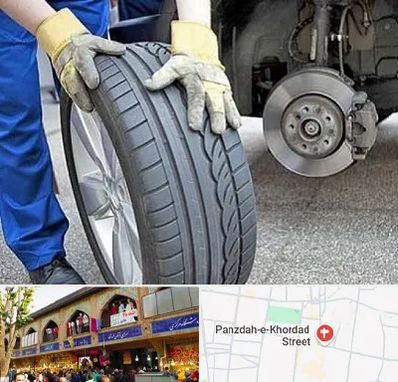 پنچرگیری در 15 خرداد