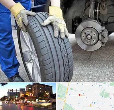 پنچرگیری در بلوار سجاد مشهد