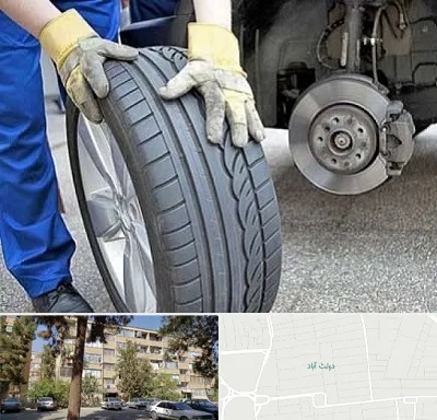 پنچرگیری در دولت آباد