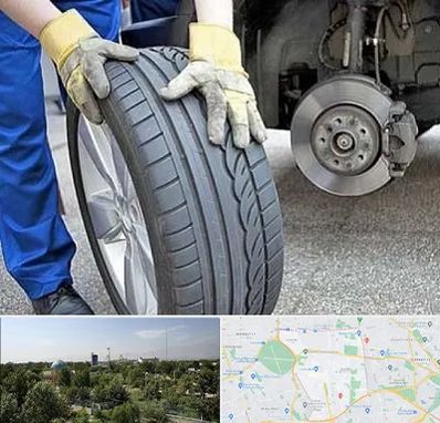 پنچرگیری در منطقه 16 تهران