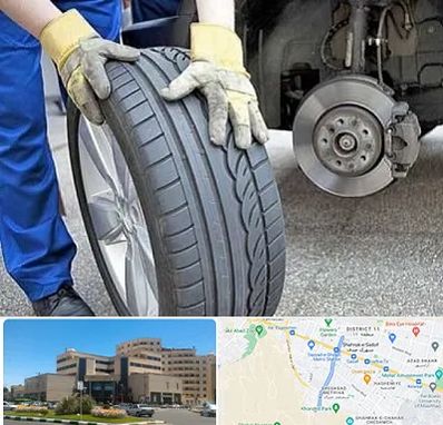 پنچرگیری در صیاد شیرازی مشهد