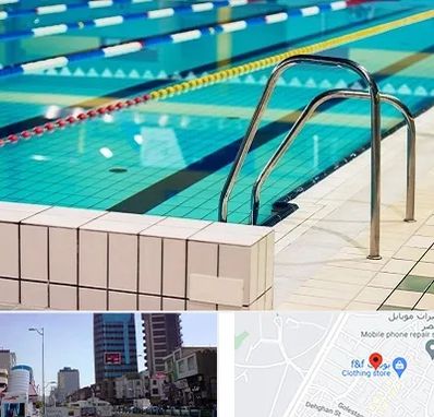 استخر در چهارراه طالقانی کرج