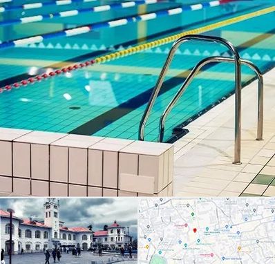 استخر در میدان شهرداری رشت