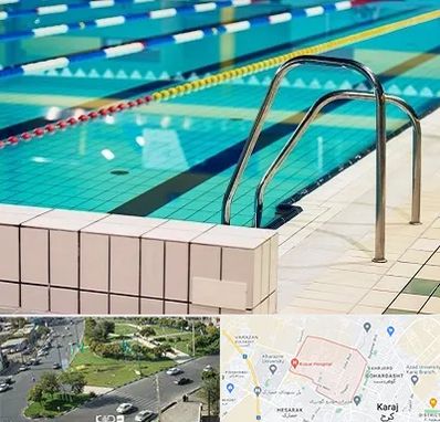 استخر در شاهین ویلا کرج