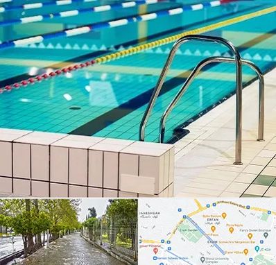 استخر در خیابان ارم شیراز