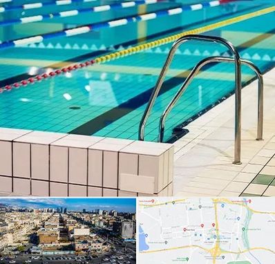 استخر در شهرک راه آهن