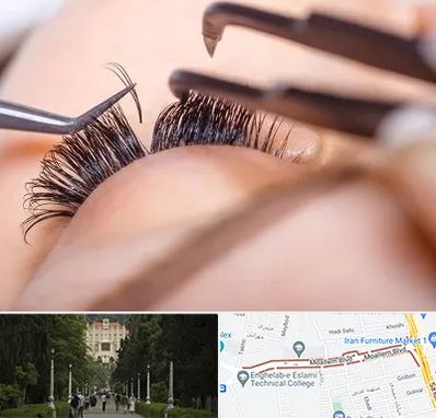 سالن کاشت مژه در بلوار معلم رشت