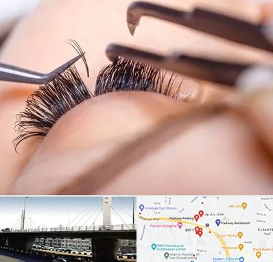 سالن کاشت مژه در پارک وی