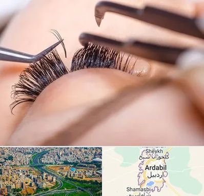 سالن کاشت مژه در اردبیل