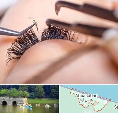 سالن کاشت مژه در عباس آباد