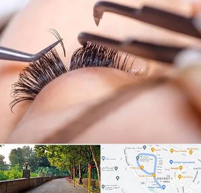 سالن کاشت مژه در فلکه گاز رشت