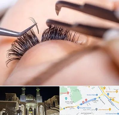 سالن کاشت مژه در زرگری شیراز