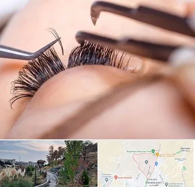 سالن کاشت مژه در باغستان کرج