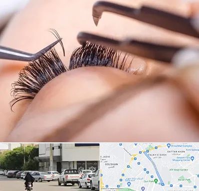 سالن کاشت مژه در قدوسی شرقی شیراز