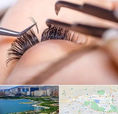 سالن کاشت مژه در منطقه 22 تهران