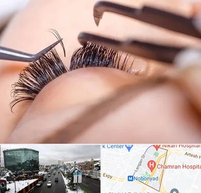 سالن کاشت مژه در اقدسیه