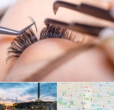 سالن کاشت مژه در منطقه 2 تهران