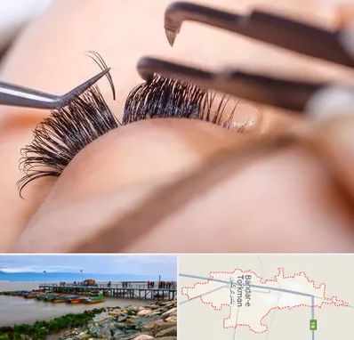 سالن کاشت مژه در بندر ترکمن
