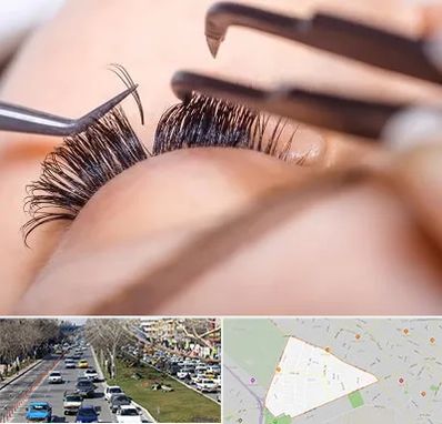 سالن کاشت مژه در احمدآباد مشهد