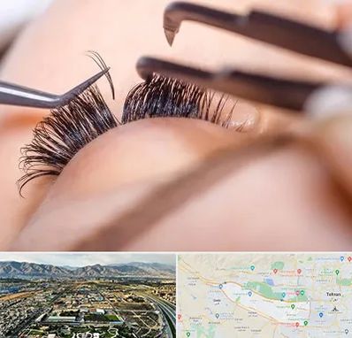 سالن کاشت مژه در منطقه 21 تهران