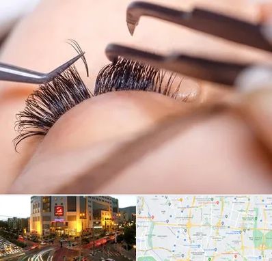 سالن کاشت مژه در جنت آباد تهران