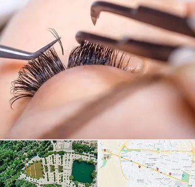 سالن کاشت مژه در وکیل آباد مشهد