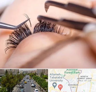 سالن کاشت مژه در شهران