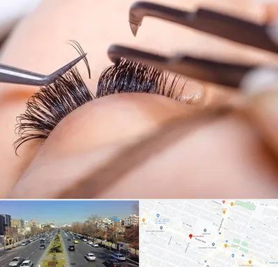 سالن کاشت مژه در بلوار معلم مشهد