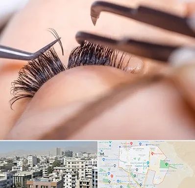 سالن کاشت مژه در منطقه 14 تهران