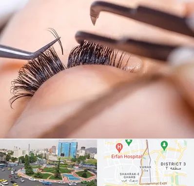 سالن کاشت مژه در ونک تهران