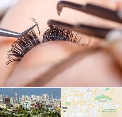 سالن کاشت مژه در شرق تهران