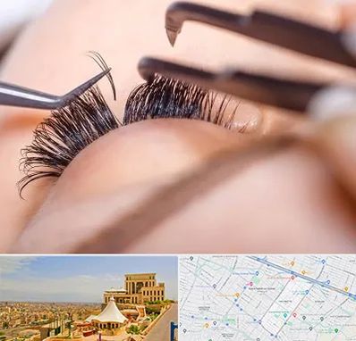 سالن کاشت مژه در هاشمیه مشهد