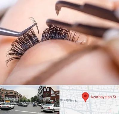 سالن کاشت مژه در خیابان آذربایجان