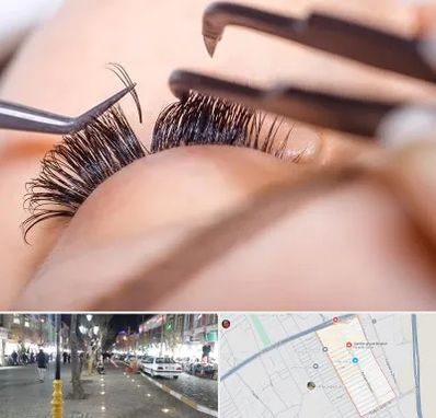 سالن کاشت مژه در باغ فیض اسلامشهر