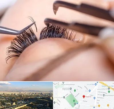 سالن کاشت مژه در هنگام