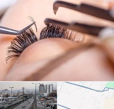 سالن کاشت مژه در بلوار ارتش