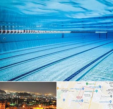 استخر شبانه روزی در مارلیک کرج