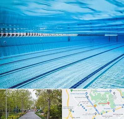 استخر شبانه روزی در قدوسی غربی شیراز