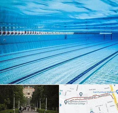 استخر شبانه روزی در بلوار معلم رشت 