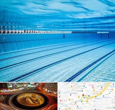 استخر شبانه روزی در میدان ولیعصر