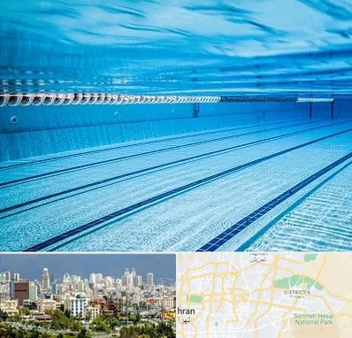 استخر شبانه روزی در شرق تهران 