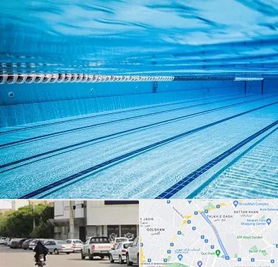 استخر شبانه روزی در قدوسی شرقی شیراز