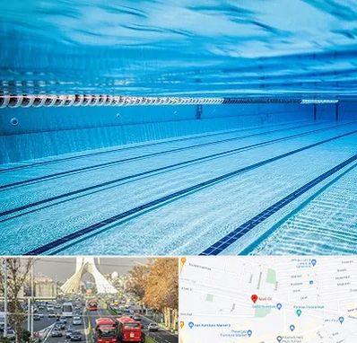 استخر شبانه روزی در خیابان آزادی