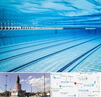 استخر شبانه روزی در کارگر جنوبی